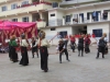 Junior boys and girls performing on Tibetan dance